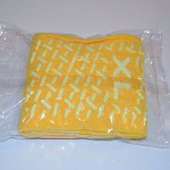 MEDLINE Double Tread Slippers Knit 1 Pair Slippery Resistant Socks Yellow XL - Picture 1 of 3